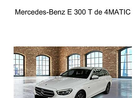 Mercedes-Benz E 300 de 4Matic T 9G-TRONIC