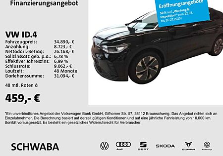 VW ID.4 Volkswagen Pure Batt Kap 55 kW/h*Wärmep.*IQ.LIGHT*19"