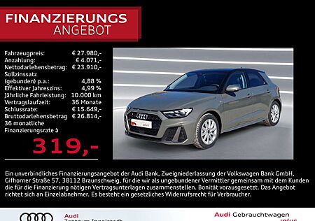 Audi A1 Sportback 30 TFSI S line LED virtual keyless