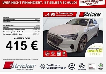 Audi e-tron 55 quattro advanced 415,-ohne Anzahlung AHK Head-