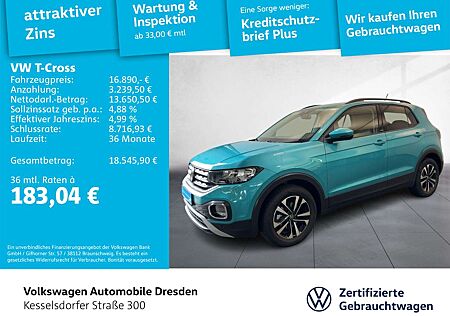 VW T-Cross Volkswagen 1.0 TSI United PDC GRA Sitzhzg.