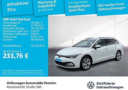 VW Golf Variant Volkswagen Golf VIII Variant 2.0 TDI DSG Style AHZV LED GRA