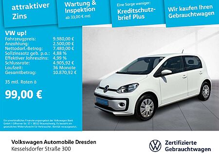 VW Up Volkswagen ! 1.0 GRA PDC Kamera Sitzhzg.
