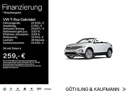 VW T-Roc Volkswagen Style 1.0 TSI 81kW 6-Gang*NAVI*K