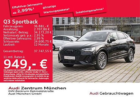 Audi Q3 45 TFSI e S tronic 2x S line 19"Zol