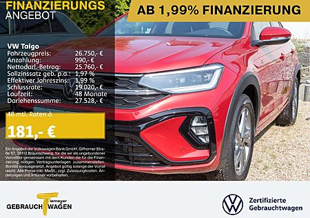 VW Taigo Volkswagen 1.5 TSI DSG R-LINE NAVI KAMERA SITZH