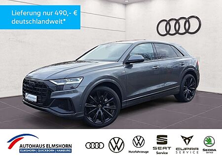 Audi Q8 55 TFSI quattro tiptr. S line PANO AHK KAM 23" AI