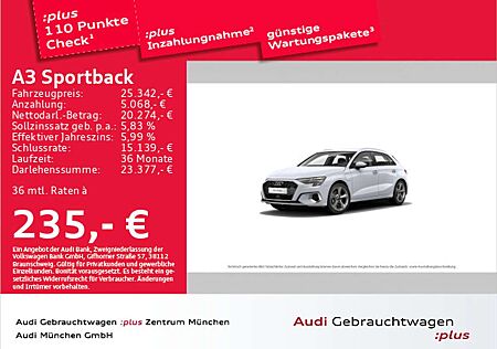 Audi A3 TFSI e S tronic advanced S line Int