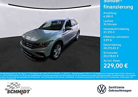 VW Tiguan Volkswagen 2.0 TDI Elegance DSG AHK STHZ 19" MATRIX