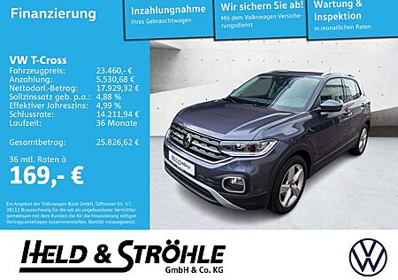 VW T-Cross Volkswagen Style 1.5 TSI DSG LED KAM AHK APP 17"