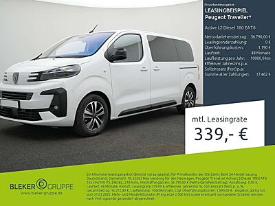 Peugeot Traveller Active L2 Diesel 180 EAT8