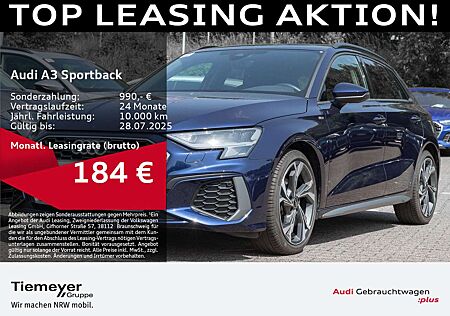 Audi A3 30 TFSI S tronic S LINE LM18 AHK NA