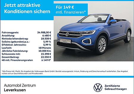 VW T-Roc Volkswagen Cabriolet Style LENKRADHZ APP PDC LED SHZ