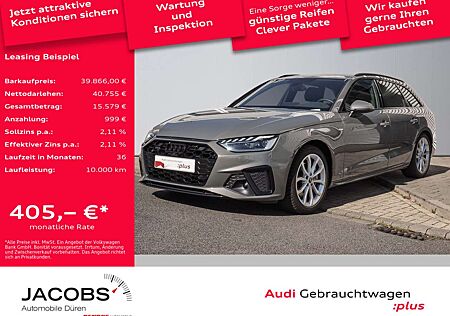Audi A4 Avant 40TFSI qu. S line Black+/Matrix/STHZ/ACC/AHK