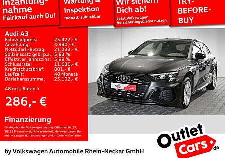 Audi A3 45 TFSI e Sportback S line Black-Paket Navi K