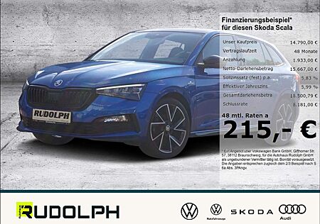 Skoda Scala gebraucht kaufen Skoda Scala 1.0 TSI Monte Carlo Navi Keyless Gar. Scheckheft