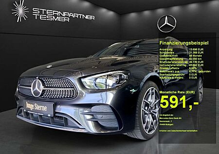 Mercedes-Benz E 400 d 4M T AMG+Pano+Keyles+360°+Burmester+AHK