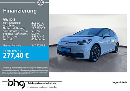 VW ID.3 Volkswagen Pro Tech Performance Upgrade Wärmepumpe Nav