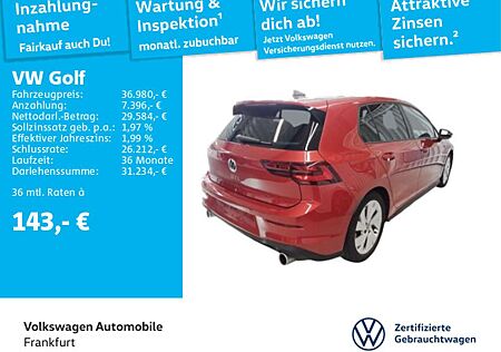 VW Golf GTI Volkswagen Golf VIII 2.0 TSI DSG GTI Navi IQ.Light DCC DAB+