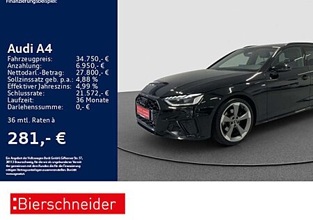 Audi A4 Av 35 TDI 2x S-Line Black 19 AHK LED CAM VC