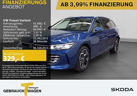 VW Passat Variant Volkswagen eHybrid ELEGANCE 200KW LEDER HuD