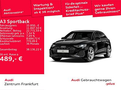 Audi A3 35 TFSI S tronic S line Navi HuD DA