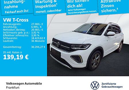 VW T-Cross Volkswagen 1.5 TSI DSG R-Line Navi IQ.Light DAB+ Fr
