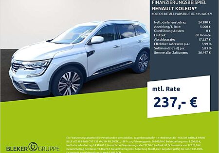 Renault Koleos INITIALE PARIS BLUE dCi 185 4WD CVT