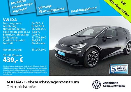 VW ID.3 gebraucht kaufen VW ID.3 Volkswagen Pro 150kW WärmePu NaviPro IQ.LIGHT ACC