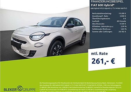 Fiat 600 MY25 Hybrid 1.2 T3 74 kW 100 PS DCT