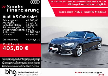 Audi A5 Cabrio 40 TFSI S tronic advanced AHK LED Assi