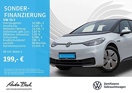 VW ID.3 Volkswagen Pure Performance Automatik Navi LED EPH DAB