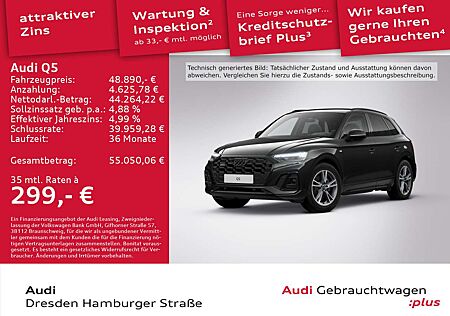 Audi Q5 40TFSI S line quat. Matrix Pano AHZV S tronic