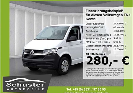 VW T6 Transporter Volkswagen T6.1 Kombi LR 9-Sitzer 2.0TDI*AHK Klima Bluetoo