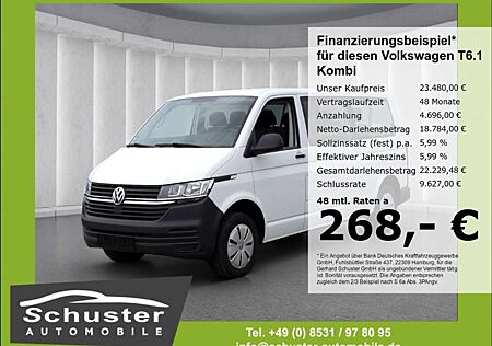 VW T6 Transporter Volkswagen T6.1 Kombi LR 9-Sitzer 2.0TDI*AHK Klima Bluetoo