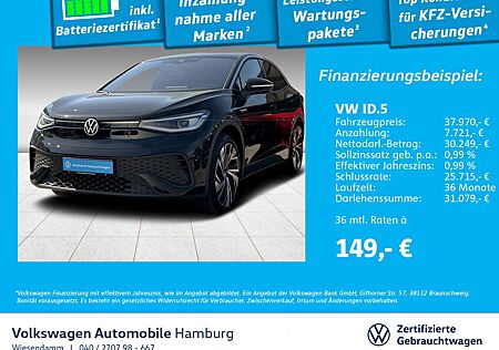 VW ID.5 Volkswagen Pro Performance AHK/ACC/KAMERA/NAVI/LED