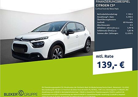 Citroën C3 gebraucht kaufen Citroën C3 Citroen PureTech 82 Shine Pack