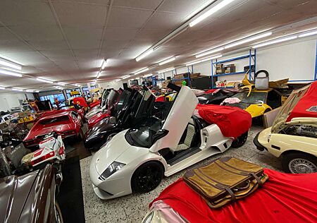 Lamborghini Murcielago Murciélago 580 Roadster white red forfun