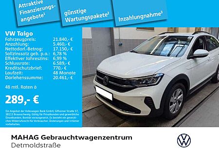 VW Taigo Volkswagen 1.0 TSI LIFE Navi LED ParkPilot Alu16Belmo