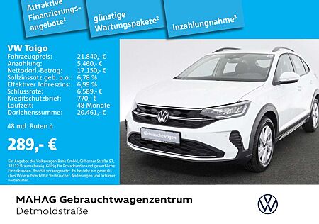 VW Taigo Volkswagen 1.0 TSI LIFE Navi LED ParkPilot Alu16Belmo