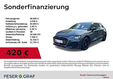 Audi A3 S line 35TFSI S tronic LED/Navi+/SHZ/Kamera/ACC/VC