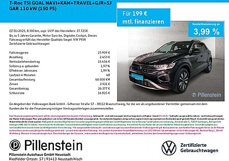 Volkswagen T-Roc TSI GOAL NAVI+KAM+TRAVEL+GJR+5J GAR