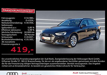 Audi A4 Avant 35 TFSI MATRIX NAVI KAM 2xPDC Advanced