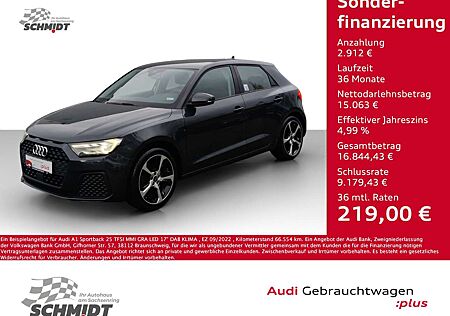 Audi A1 Sportback 25 TFSI MMI GRA LED 17" DAB KLIMA