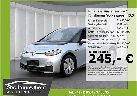 VW ID.3 Volkswagen Pro Performance*Navi LED VKZ-Erkenn PDCv+h