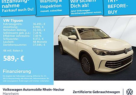 VW Tiguan Volkswagen 1.5 TSI neues Model Elegance LED Navi DSG