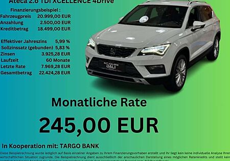 Seat Ateca 2.o TDi XCELLENCE 4Drive NAVI-KAM-CARPLAY