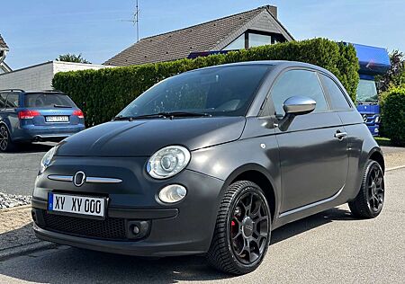Fiat 500 1.4 16V Sport, original mattschwarz lackiert