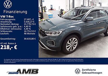 VW T-Roc Volkswagen Life 1.5 TSI AHK/ACC/Navi/Standhzg/8.29Gar