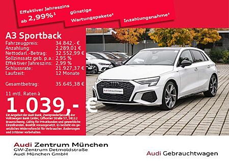 Audi A3 40 TDI qu. S tronic S line Pano/B&O